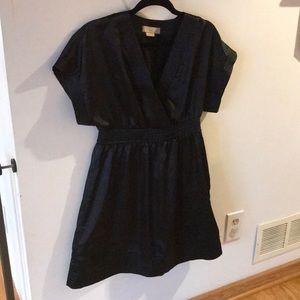 Black Satin Party Dress